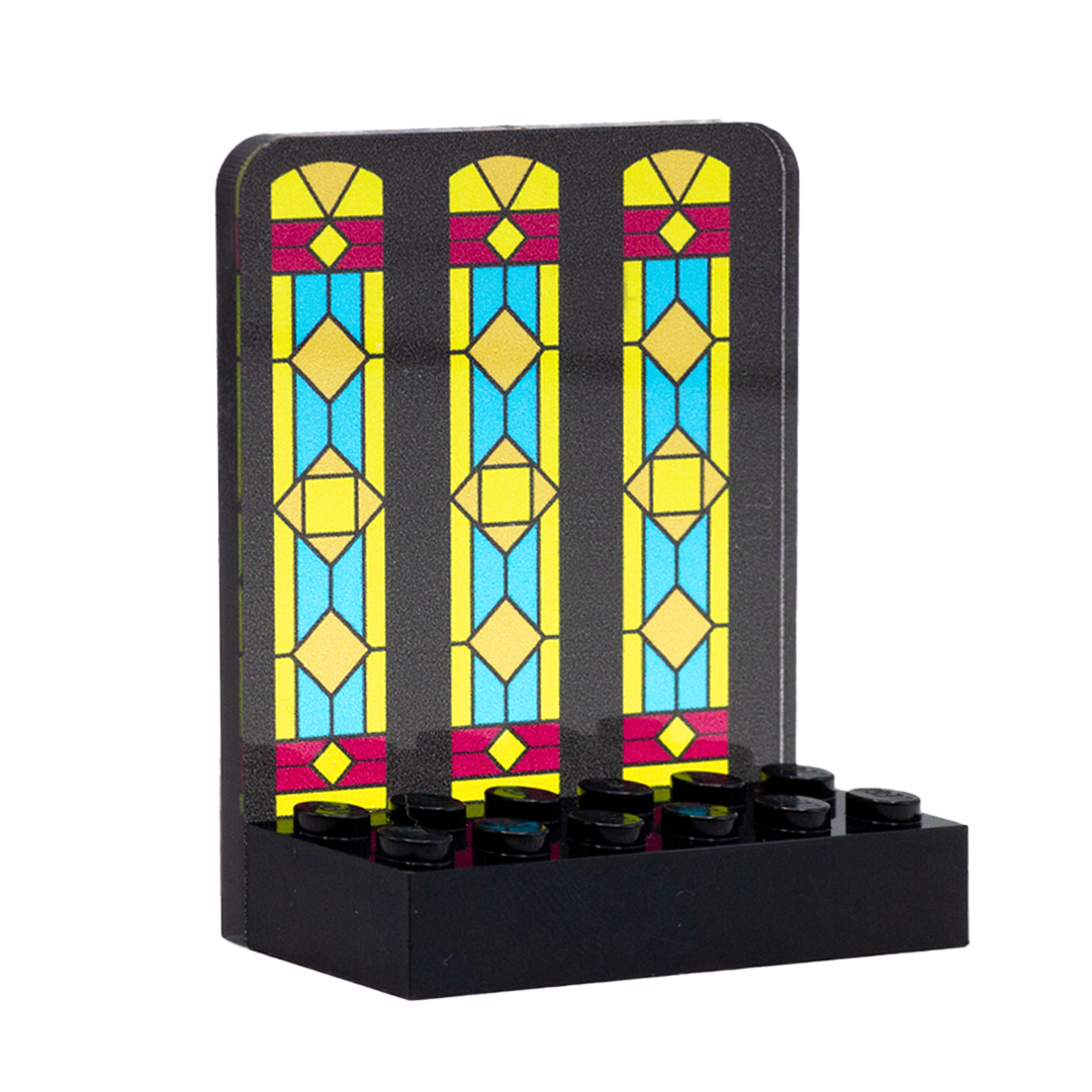 Stained Glass LEGO Minifigure Display
