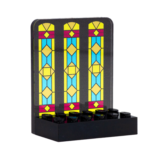 Stained Glass LEGO Minifigure Display