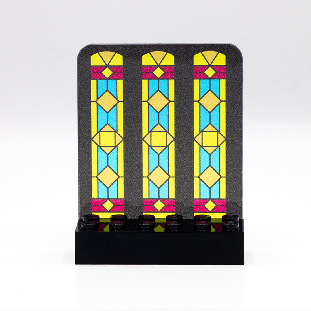 Stained Glass LEGO Minifigure Display