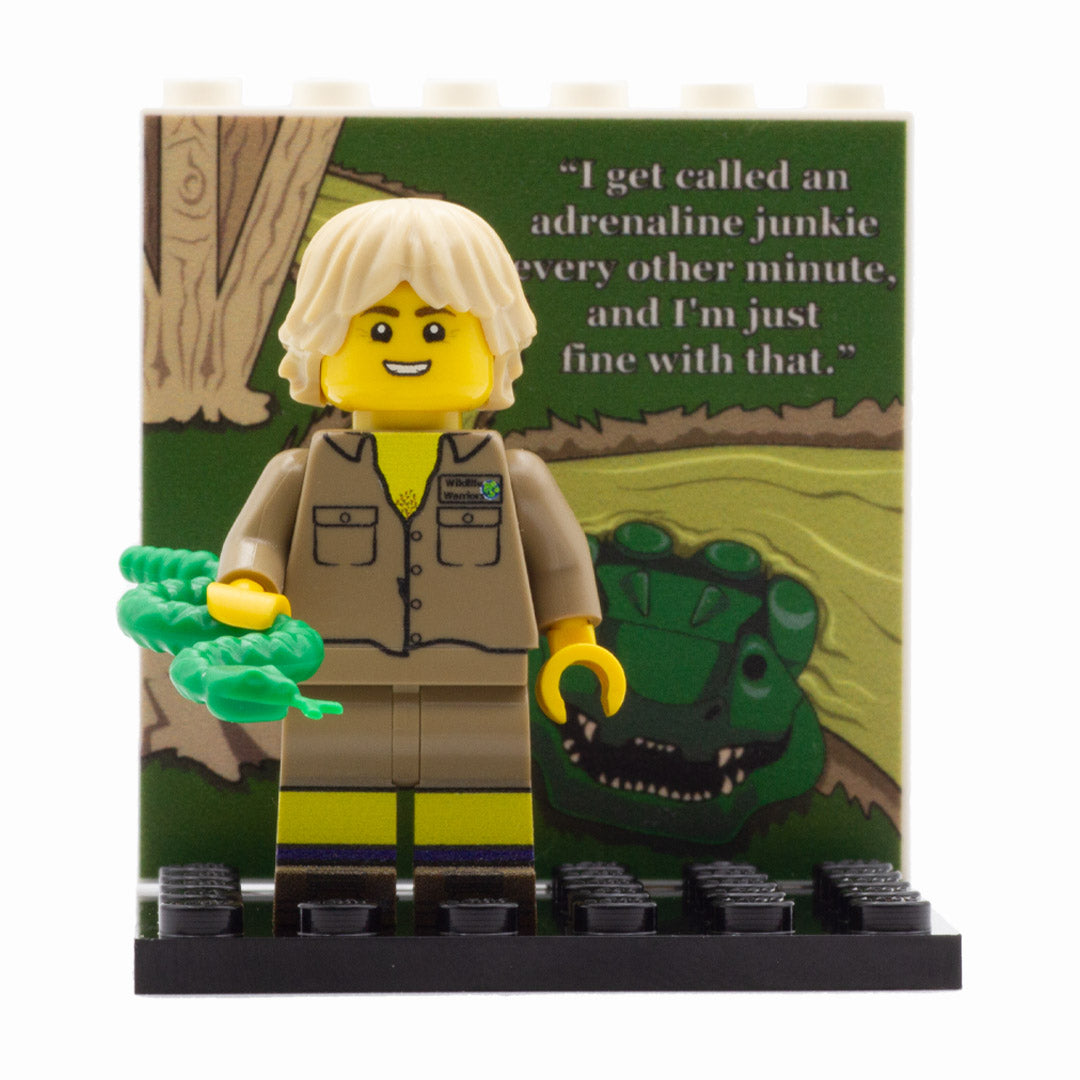Steve Irwin - Custom LEGO Minifigure and Display