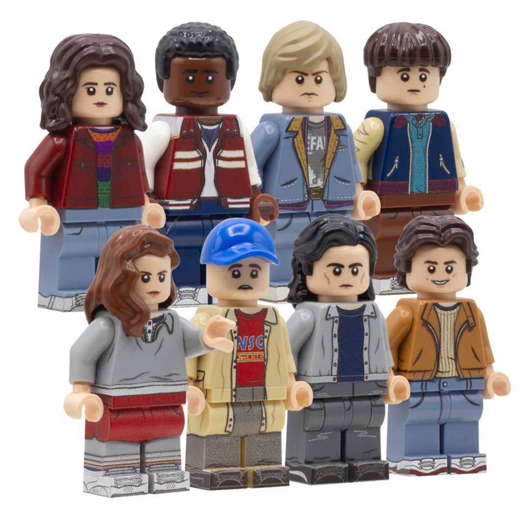 Stranger Things LEGO Set - Custom Design LEGO Minifigures