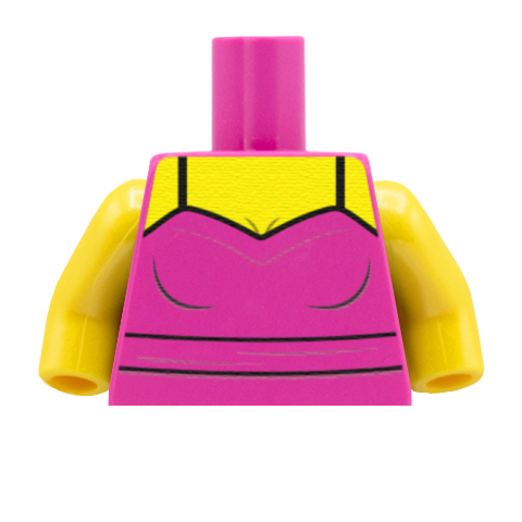 Strappy Top - Custom Design Minifigure Torso