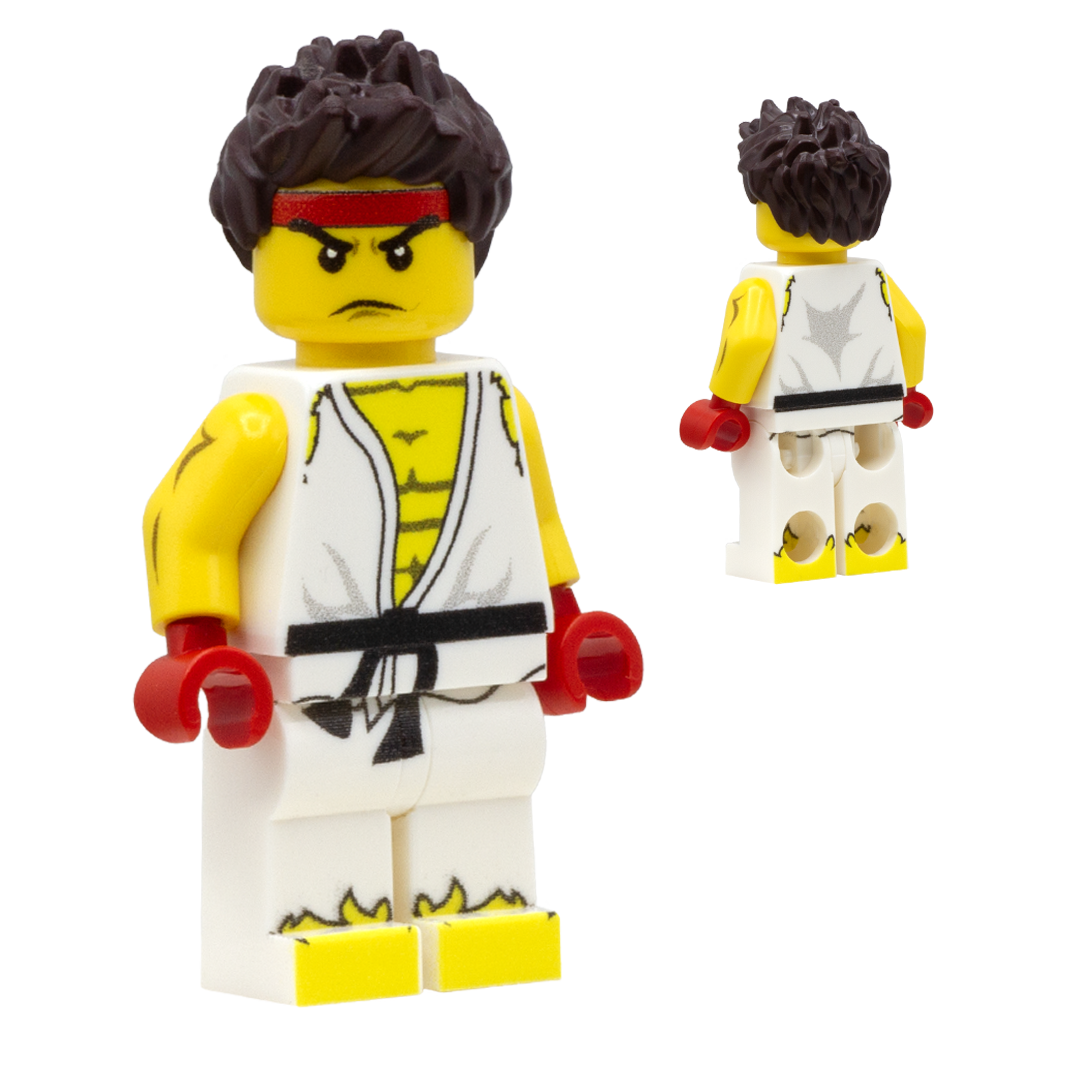 Street Fighter - Ryu - Custom Design LEGO Minifigure