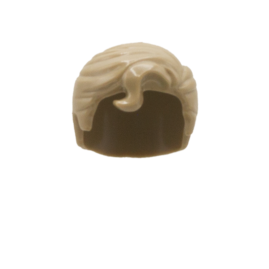 Dark Blonde Superhero Quiff - LEGO Minifigure Hair