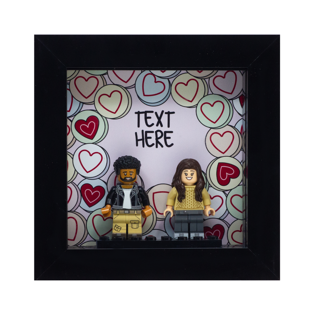 LEGO Minifigure Couples Display Frame Gift