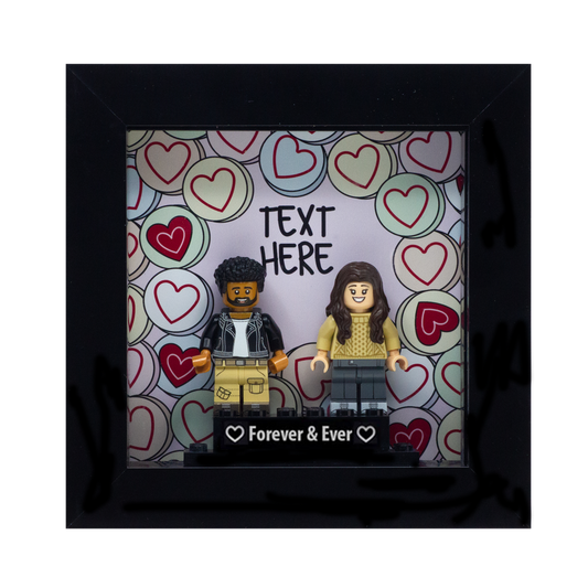 LEGO Minifigure Couples Display Frame Gift