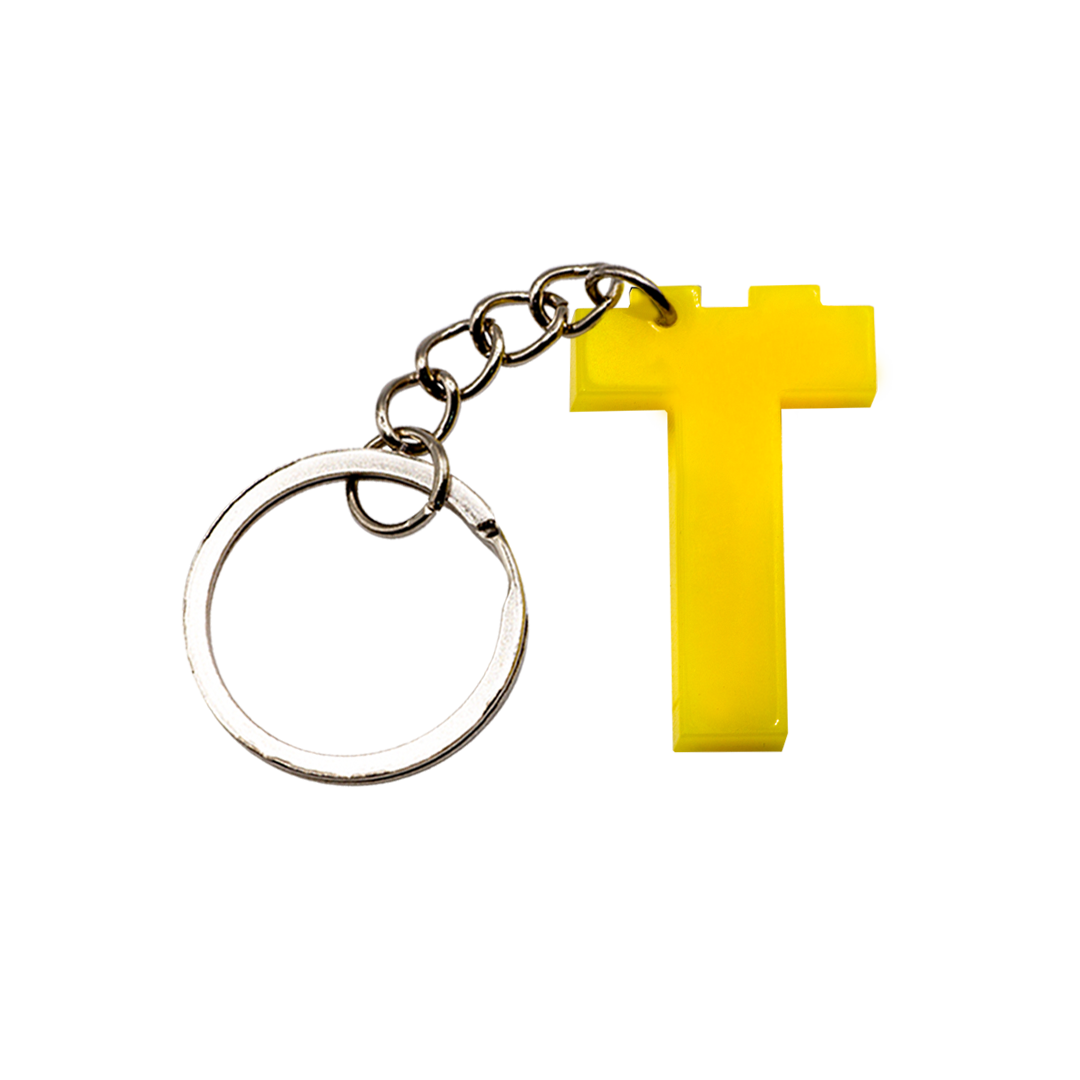 LEGO Acrylic Letter Keychain
