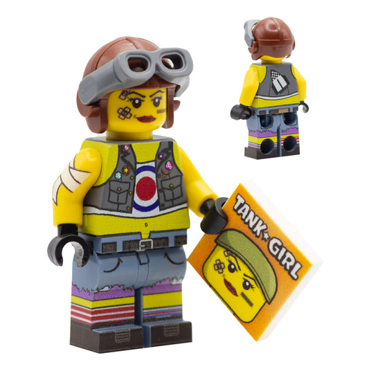 Tank Girl (Punky Girl Tank Driver) - Custom Design LEGO Minifigure