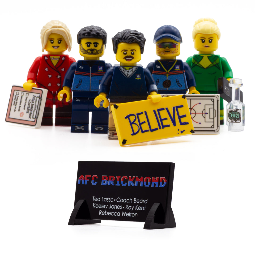 Ted Lasso custom design LEGO minifigure set