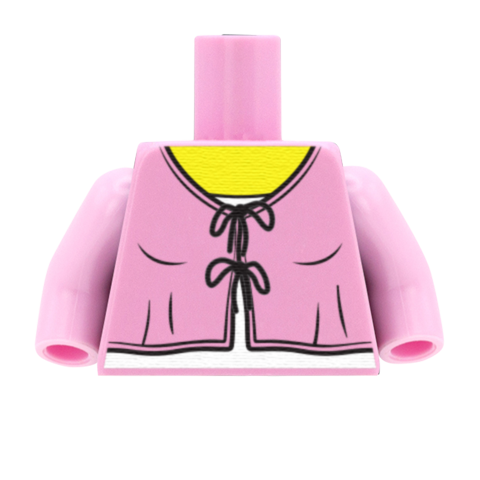 Tied Front Cardigan - Custom Design Minifigure Torso