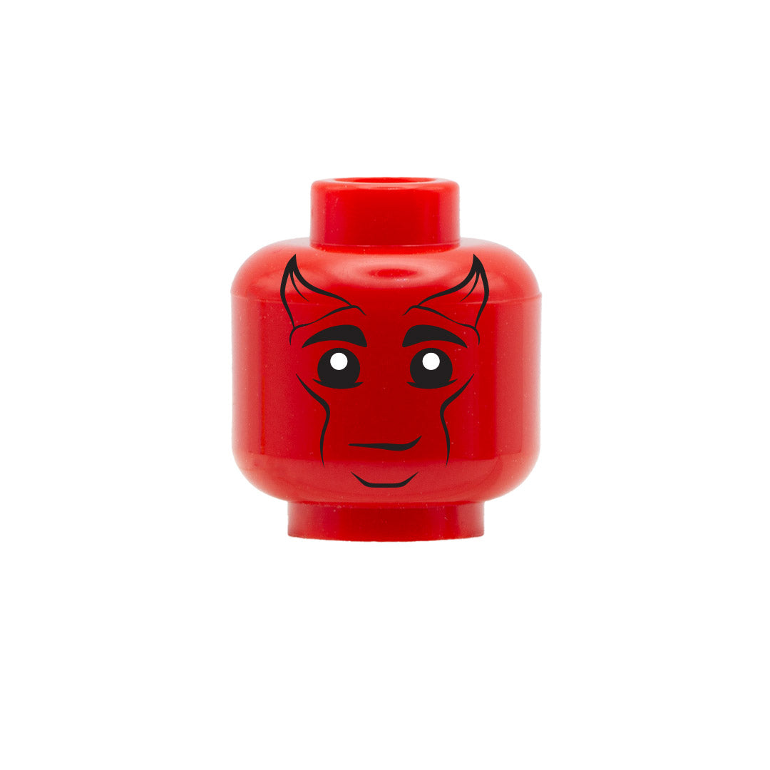 Custom Design LEGO DnD Tiefling Head - LEGO Dungeons and Dragons