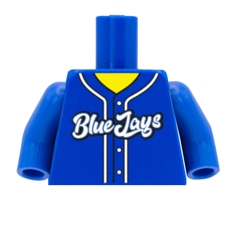 Toronto BlueJays (American League) - Custom Design Minifigure Torso