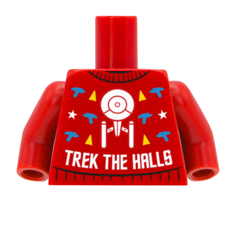 Star Trek Christmas Jumper LEGO Minifigure Torso