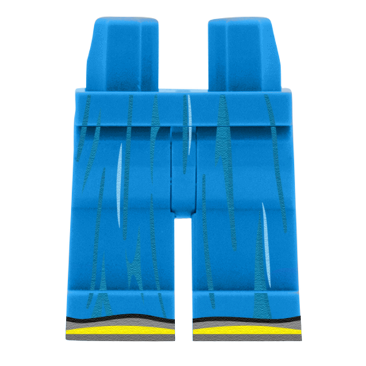 Turquoise Bridesmaid Skirt (Various Skin Tones) - Printed Minifigure Legs