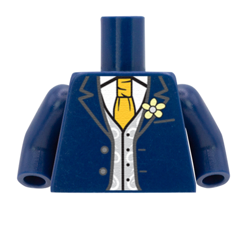 Tuxedo and Custom Cravat - Custom Design Minifigure Torso