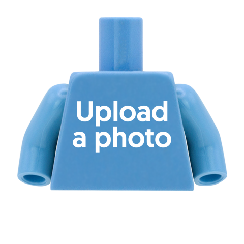 Your Photo on a Minifigure Torso - Custom Design Minifigure Torso
