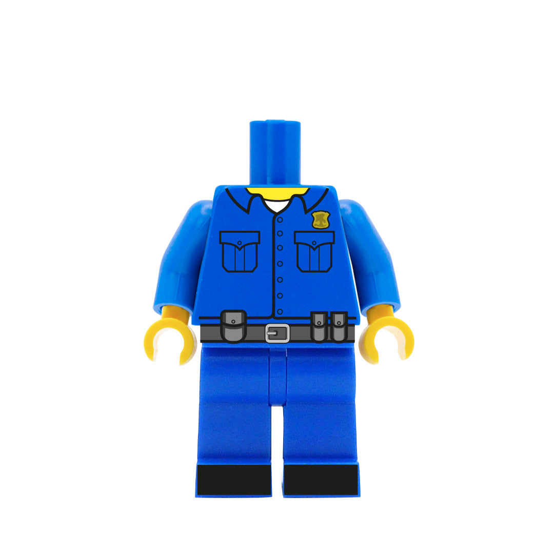 Personalised American Police Officer (Cap Included) Custom