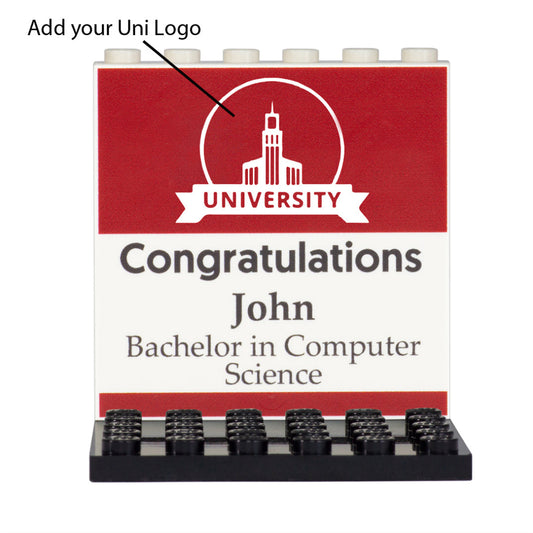 Customisable University Back Panel - Custom Design Display Panel and Stand