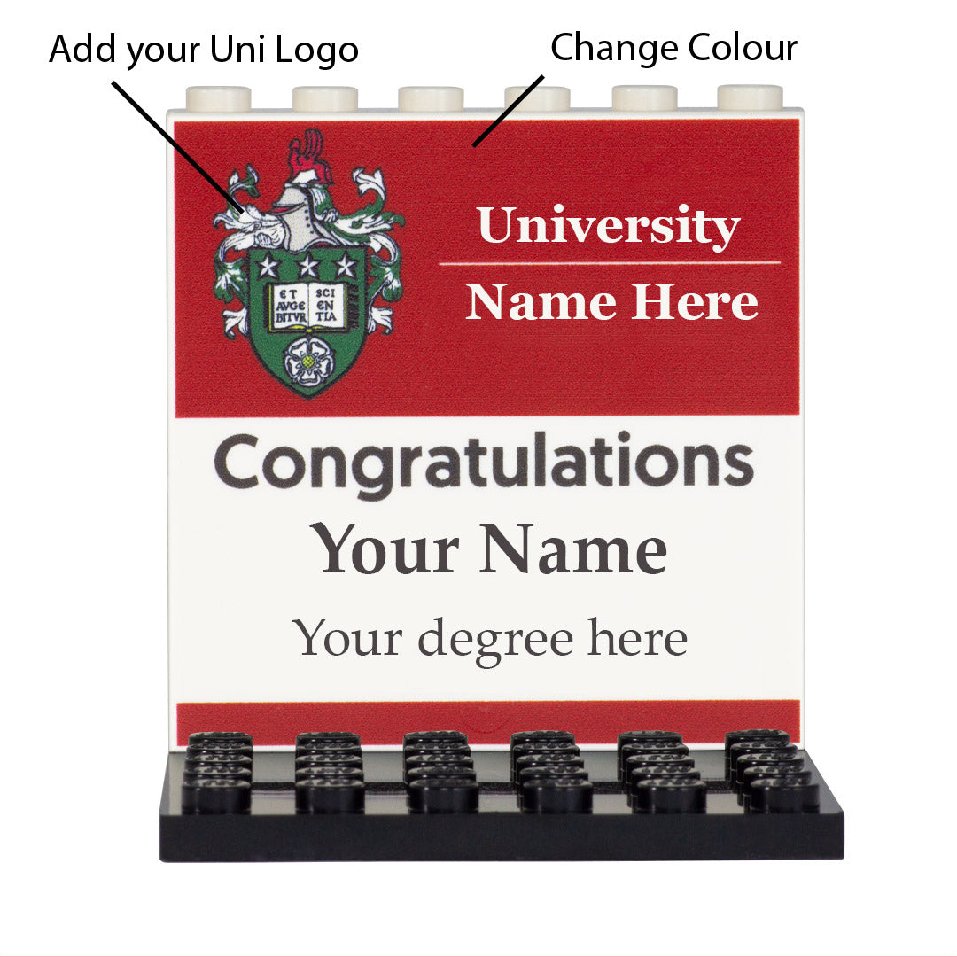 Customisable University Back Panel - Custom Design Display Panel and S ...