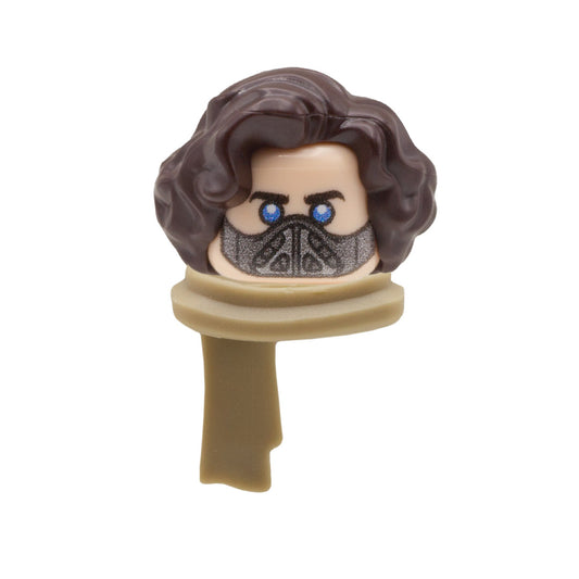 Custom Dune Minifigure Head; Paul Atreides from Dune 2 - Custom Design LEGO Minifigure Head