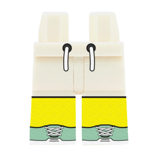 White Running Shorts – Custom Printed Legs