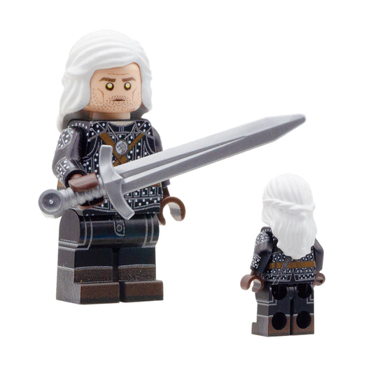 Geralt, Yennefer & Jaskier - Custom Design Minifigure Set