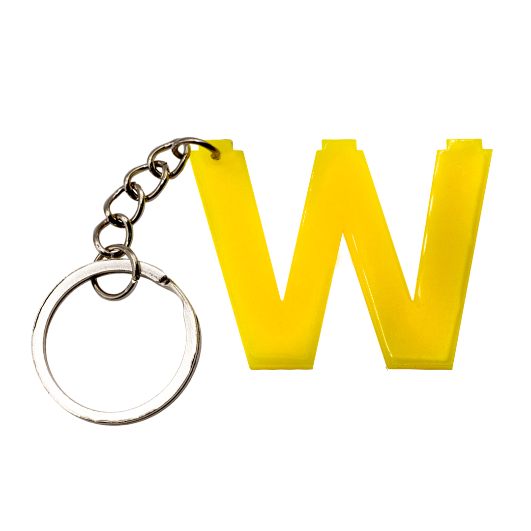 LEGO Acrylic Letter Keychain