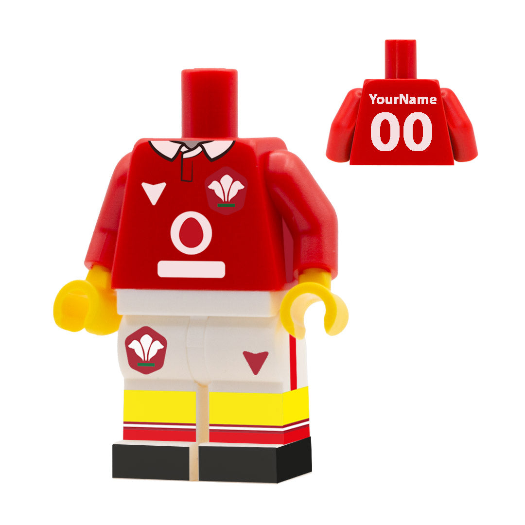 WALES RUGBY KIT CUSTOM LEGO PERSONALISED MINIFIGURE