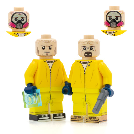 Breaking Bad, Walter White and Jesse Pinkman - Custom Design LEGO Minifigures