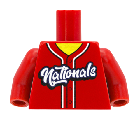 Washington Nationals (National League) - Custom Design Minifigure Torso
