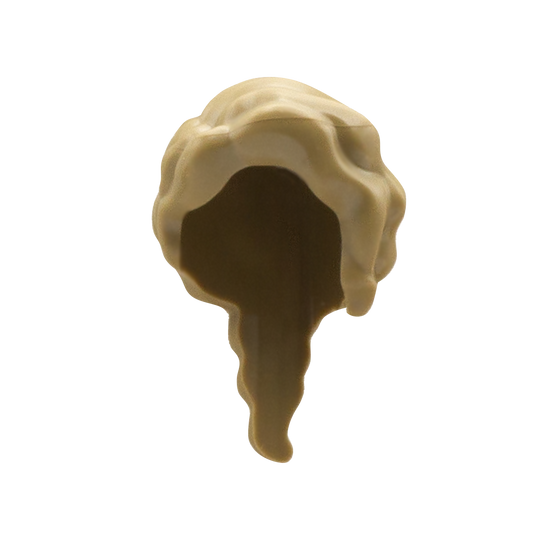 Wavy Dark Blonde Long Plait - LEGO Minifigure Hair