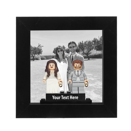 Wedding Photo Couples Frame - Custom  Minifigure Display