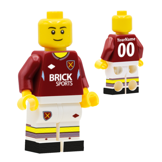 Personalised West Ham Kit - Custom Design Minifigure