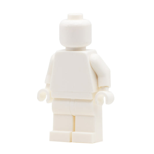 White Monochrome LEGO Minifigure