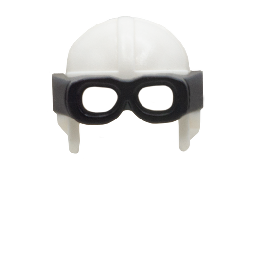 White Aviator Helmet - LEGO Minifigure Hat
