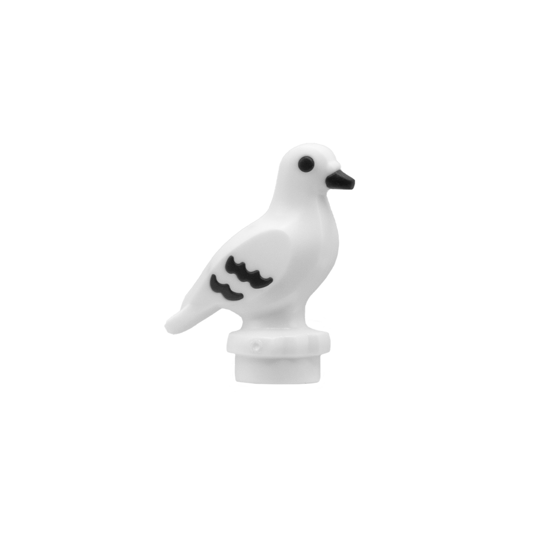 White LEGO Pigeon Accessory