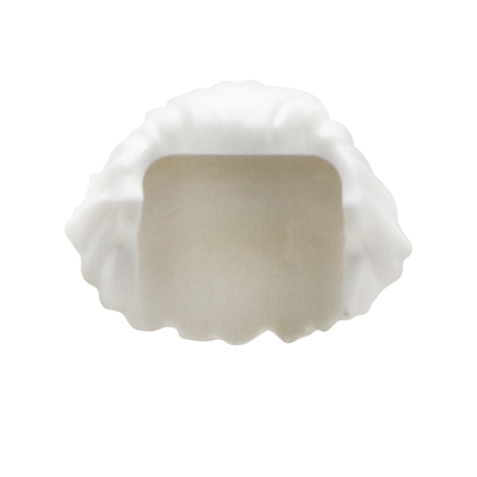 White Messy Brushed Back Bob - LEGO Minifigure Hair