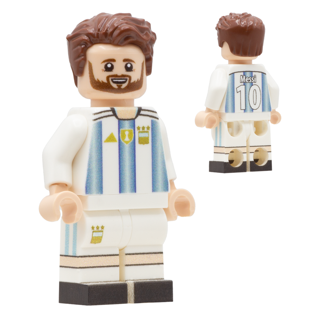 Collectible Minifigure of Lionel Messi; Argentina World Cup 2026 - Custom Design LEGO Minifigure