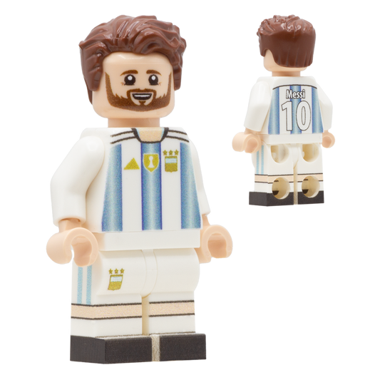 Collectible Minifigure of Lionel Messi; Argentina World Cup 2026 - Custom Design LEGO Minifigure