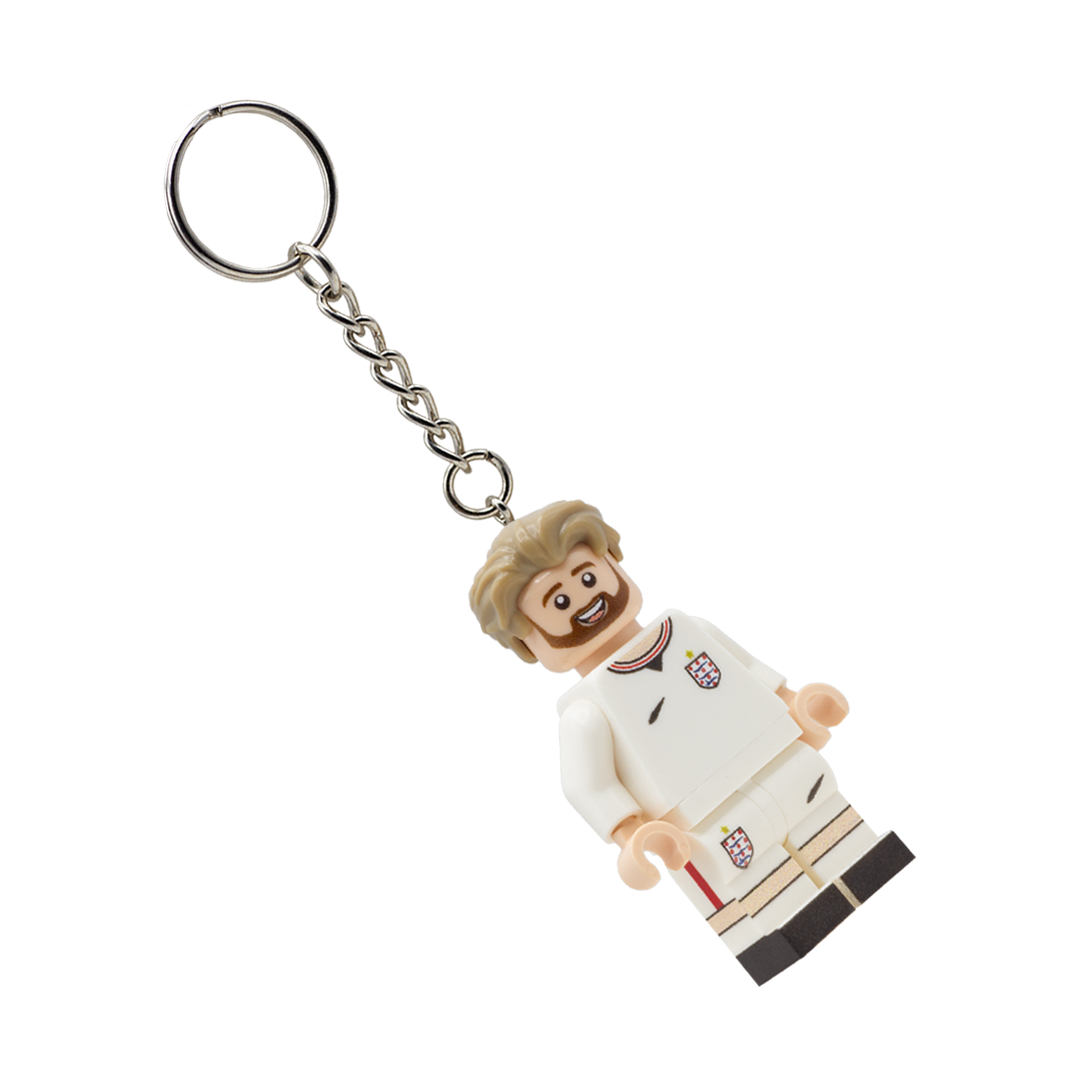 Collectible Keychain Minifigure of Harry Kane; England World Cup 2026 - Custom Design LEGO Minifigure