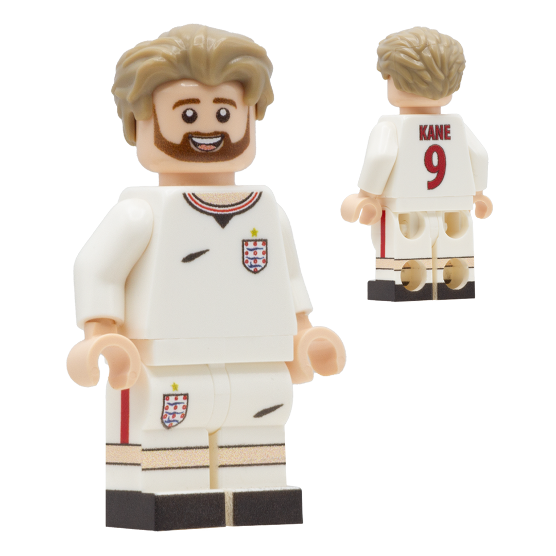 Collectible Minifigure of Harry Kane; England World Cup 2026 - Custom Design LEGO Minifigure