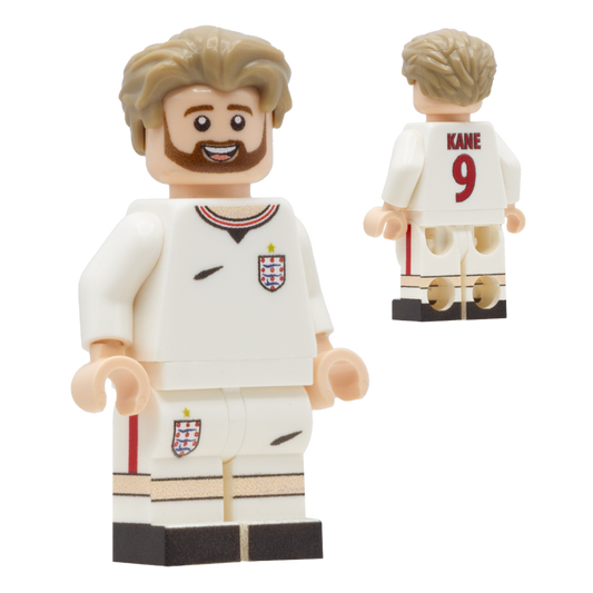 Collectible Minifigure of Harry Kane; England World Cup 2026 - Custom Design LEGO Minifigure