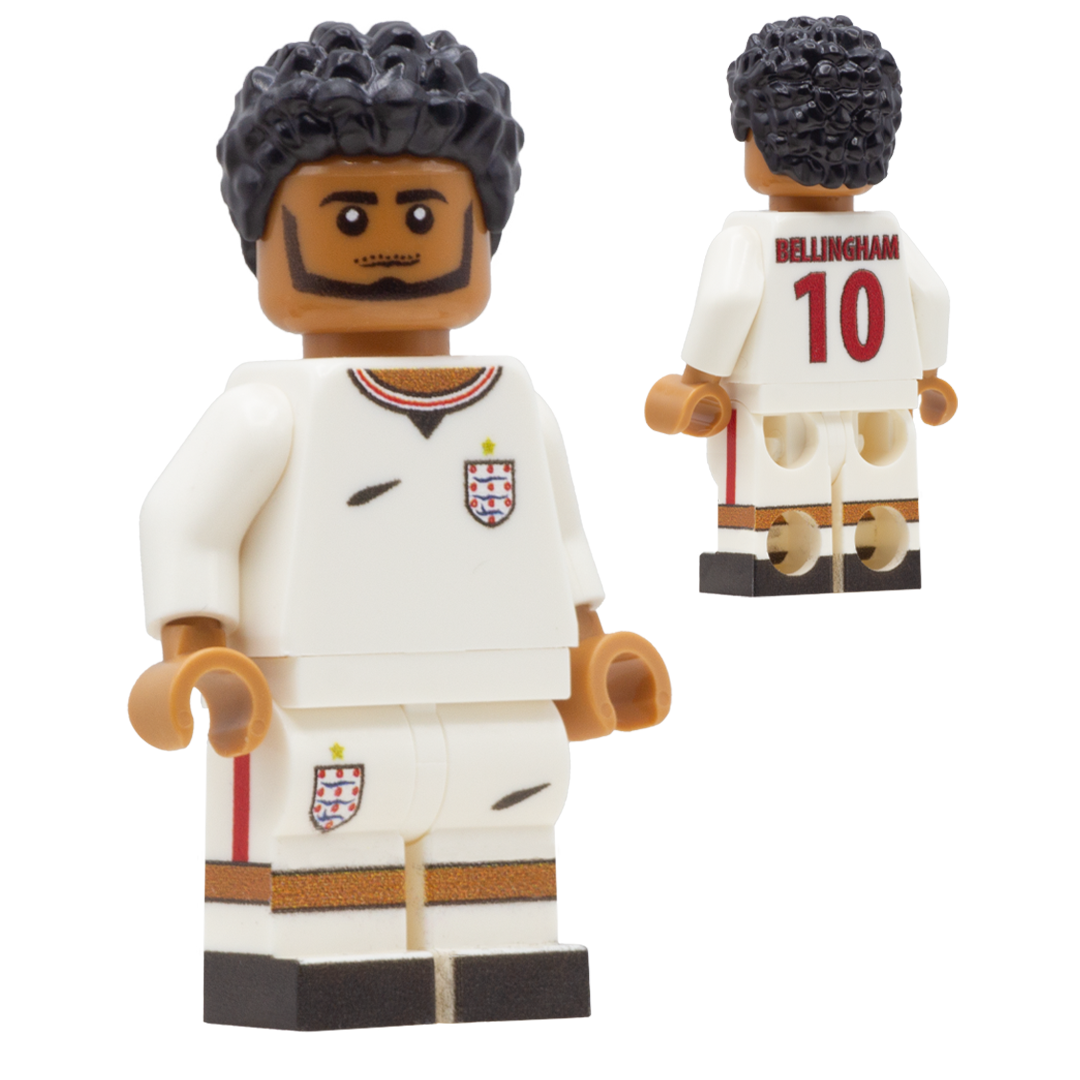 Collectible Minifigure of Jude Bellingham; England World Cup 2026 - Custom Design LEGO Minifigure