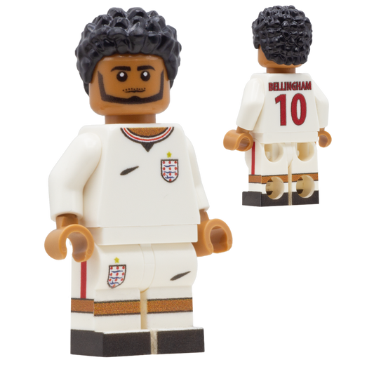Collectible Minifigure of Jude Bellingham; England World Cup 2026 - Custom Design LEGO Minifigure