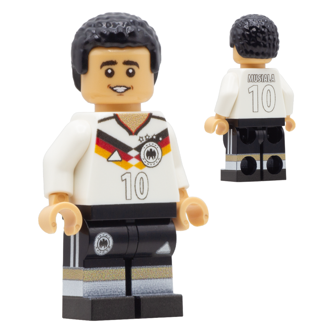 Collectible Minifigure of Jamal Musiala; Germany World Cup 2026 - Custom Design LEGO Minifigure