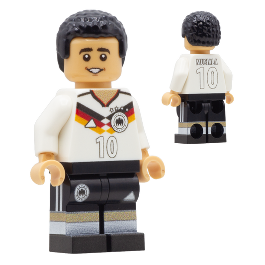 Collectible Minifigure of Jamal Musiala; Germany World Cup 2026 - Custom Design LEGO Minifigure