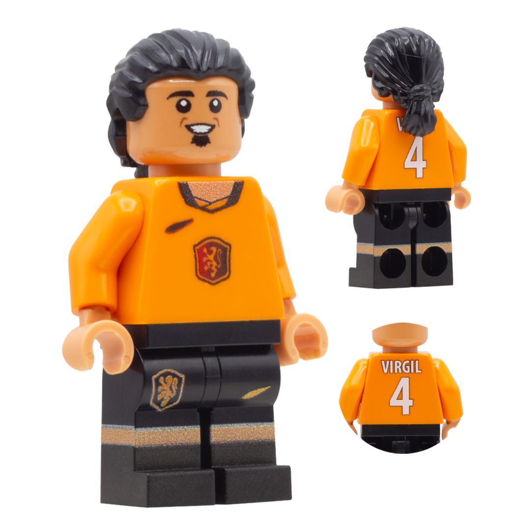 Collectible Minifigure of Virgil van Dijk; Netherlands World Cup 2026 - Custom Design LEGO Minifigure