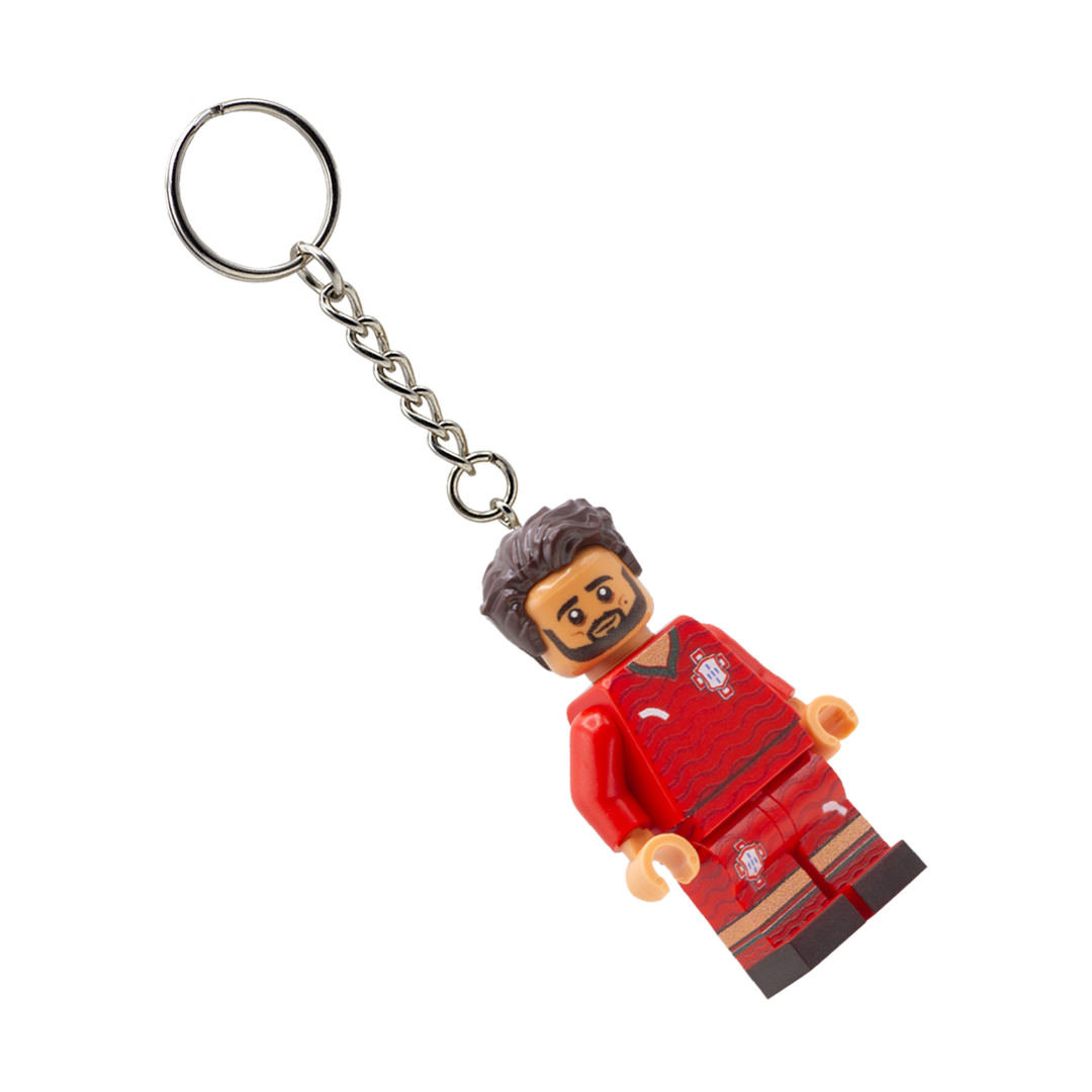 Collectible Keychain Minifigure of Bruno Fernandes; Portugal World Cup 2026 - Custom Design LEGO Minifigure