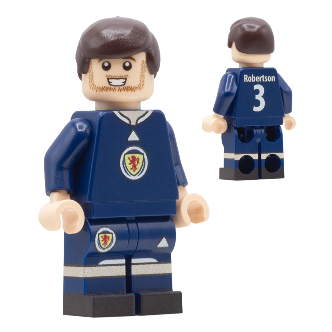 Collectible Minifigure of Andrew Robertson; Scotland World Cup 2026 - Custom Design LEGO Minifigure