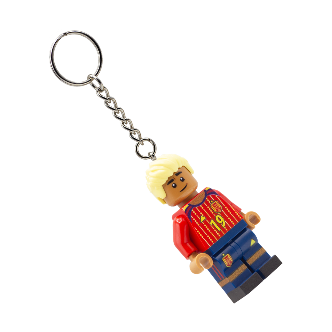 Collectible Keychain Minifigure of Lamine Yamal; Spain World Cup 2026 - Custom Design LEGO Minifigure